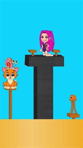 🔁 Reverse Madness!!👁‍🗨Lava Choice: Mira Woman vs Mr. Cat. #animation #animationmeme #funnyanimation