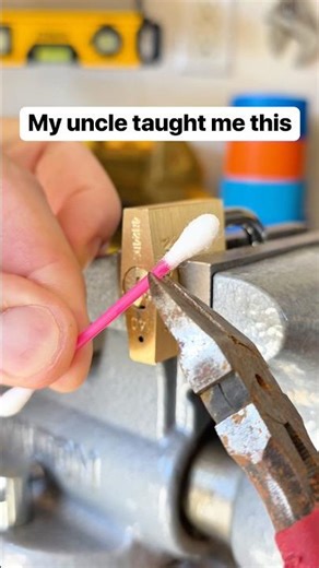 Simple trick I use to remove broken keys from my locks 🔐 no special tools needed #keys #locks #diy