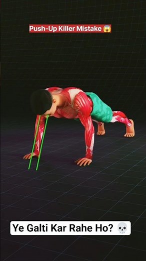 STOP ❌ Push-Up Aise Mat Karo!#pushups #trending #viral #shorts #shortsfeed #youtube