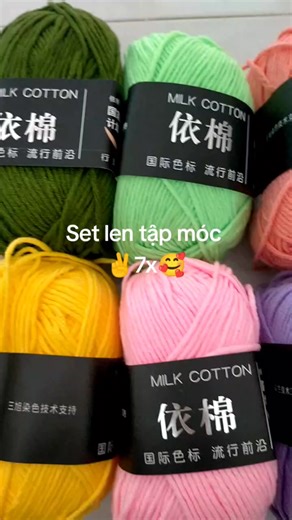 Combo Màu Mới Set Tập Móc - Len Handmade Làm Đẹp