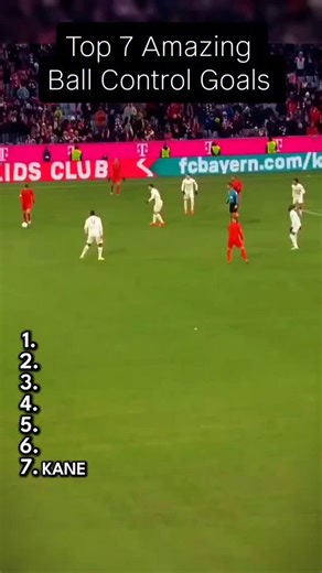 Jogaani. Official on Instagram: "Top 7 Amazing Ball Control Goals** Ball control turns chaos into art. These goals weren’t just about finishing — they were about touch, timing, and pure football intelligence. **7. Harry Kane** – A perfect first touch that kills the ball and the defender before a ruthless finish. **6. Lionel Messi** – Soft control at full speed, the ball glued to his foot like magic. **5. Dennis Bergkamp** – A touch so clean it felt unreal… classic Bergkamp brilliance. **4. Luis 