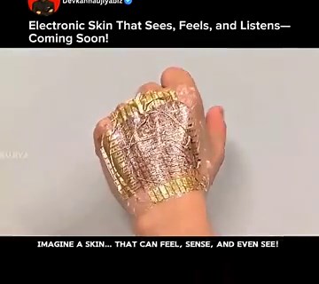 Bionic Skin Breakthrough | Flexible Electronics Transform Humans & Robots #robot #shorts #medical