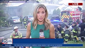 Fire crews working on fire in Medford