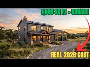 1,000 Sq Ft Barndominium with Garage & Workshop: Full 2026 Cost Breakdown