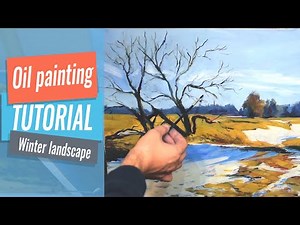 Master The Art Of Winter Landscapes With This Oil Painting Tutorial