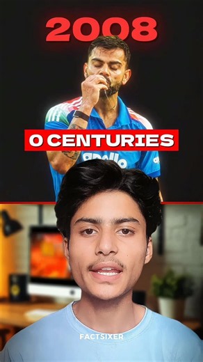 Virat Kohli centuries every year from 2008 🤯 #shorts