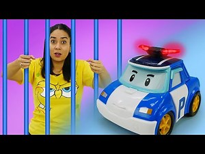 Spiel für Kinder - Lustige Schule. Robocar Poli das Polizeiauto. Zeichentrick für Kinder.