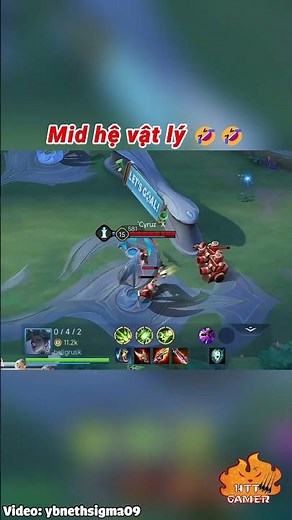 Mid hệ vật lý 🤣🤣 #shorts #lienquanmobile #liênquânmobile #lienquan #liênquân