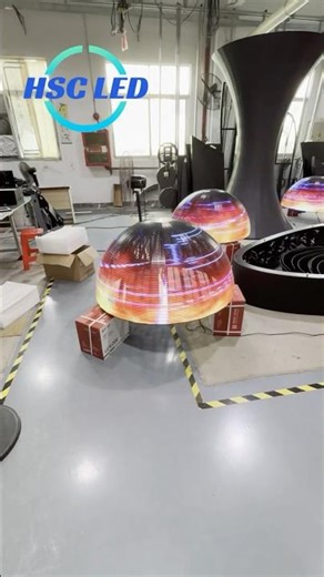 Transparent LED Sphere #hscled #hscleddisplay #ledscreenfactory #leddisplaysupplier #ledwall