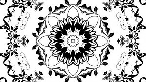 Semicircle Mandala with animation. Perfect 4K animation for TV shows, intros, movies, catwalk stage designs or sacred geometry related symbols and projects. kaleidoscope