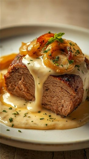 Filet mignon oignons reblochon 👉 La recette est dans le 1er Coʍmеոτaire 💬 👇 #food #foodie #foodlover | Eva Rose