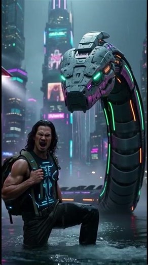 the serpent's final moment #cyberpunk #dramatic