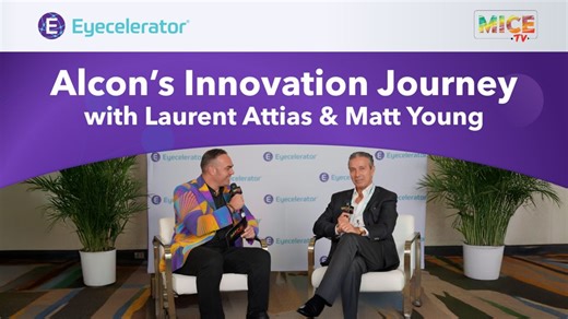 What keeps innovation alive after 30 years? At Eyecelerator 2025, Media MICE CEO Matt Young sits down with Laurent Attias, SVP of Corporate Strategy at Alcon, to talk about how the company continues to improve and evolve collaboration, connection, and a clear mission to help people see brilliantly. Attias shares how Alcon’s openness to innovation drives its work across devices, pharmaceuticals and consumer eye care. Discover how Alcon stays in touch with the market, eye care professionals and th