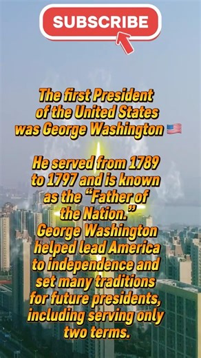 The first president of United States