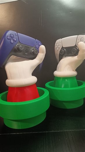 1.4K views · 168 shares |  Mario & Luigi got your controller!  3D printed PS5 controller holders straight from the warp pipe! ❤️ #3dprinting #mario #ps5 #controller #holder #makerworld #gamerlife #retrô #gamingsetup | Marvellous3Design | Facebook