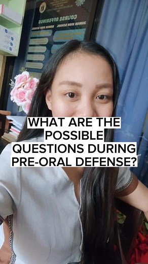Common Questions During Pre-Oral Defense Explained