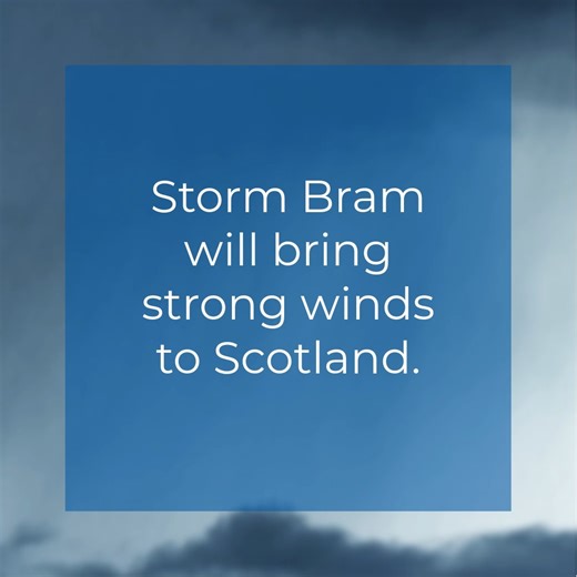 Storm Bram⚠️🍃 Amber and yellow weather warnings are set to bring strong winds to Scotland today. More information and travel updates on our website: https://bit.ly/3YgUY5K Police Scotland have warned that there will be high risk of disruption. #StormBram | Traffic Scotland