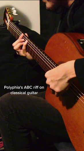 Polyphia ABC Riff on Classical Guitar