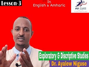 Research Design: Exploratory Study Design