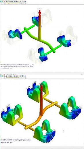 Moldex 3d - Plastic flow#cnc #mds #injectionmolding #manufacturing #moldex_3d #trending #automobile
