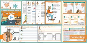 The Journey to Cursive: The Letter 'l' (Ladder Family Help Card 1) KS2 Activity Pack