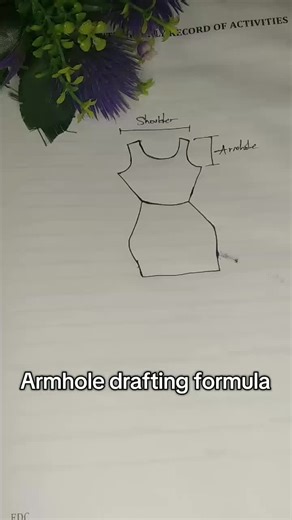 Armhole drafting formula#draftingtips #tailoringtips #tiktoknigeria🇳🇬 #fashiontiktok #dinki