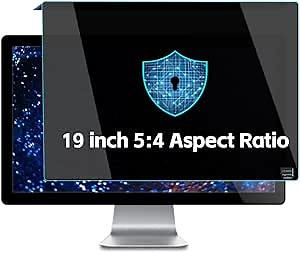 Hanging Computer Privacy Screen Protector Shield 19 Inch Monitor, Screen Panel Size 15.39 Inch X 12.59 Inch (391 X 320 mm), Blocking Blue Light 5:4 Aspect Ratio Computer Screen Privacy Shield