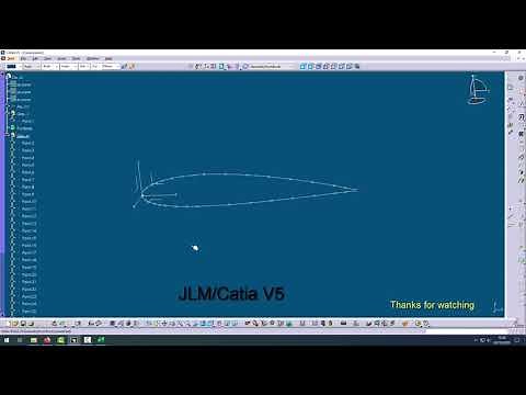 Import airfoil coordinates point Excel to Catia V5