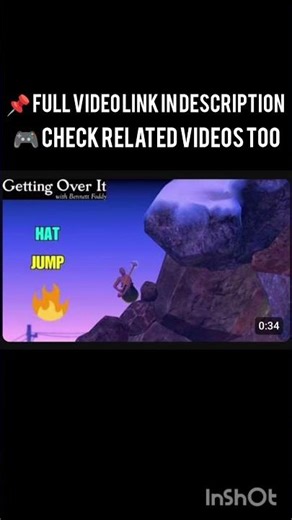 How to Do the Hat Jump (Getting Over It Tips) #shorts #gettingoverit