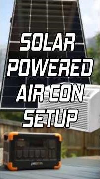Solar powered air conditioning setup