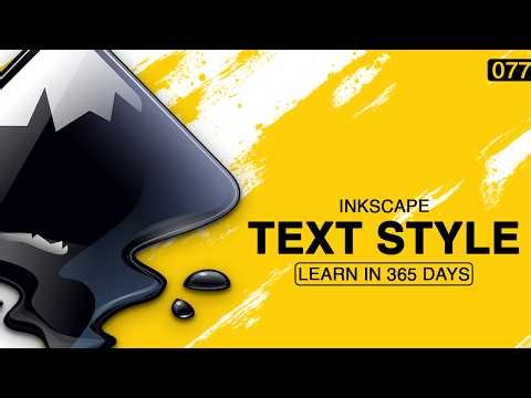 Basic Text Style Adjustments in Inkscape