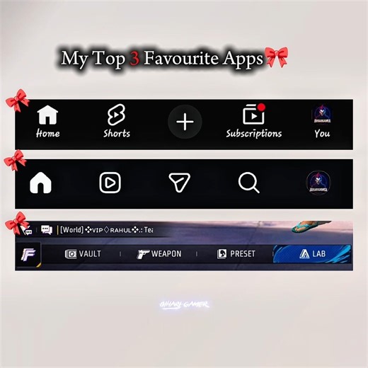 My Favorite Apps🎀 #freefire #biharigmr09