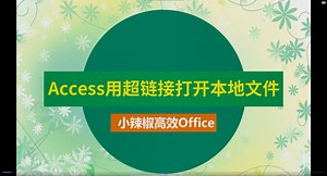 Access用超链接打开本地文件