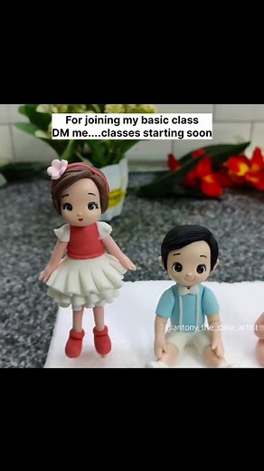 5.4K views · 172 reactions | Hi these all are handmade fondant figurine... I am going to start a basic fondant figurines class for the beginners.. Or any one who want learn fondant figurines they can join my classes. These all figurines will be there in the class... . . . #fondant #fondantdoll #fondantfigurine #caketopper #cake #cakes #cakedesign #cakedecorating #birthdaycake #weddingcake #cakeart #cakeartist | Antony Bidesh | Facebook