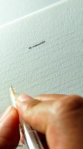 1M views · 12K reactions | Simple Calligraphy with glitter gel pen #calligraphy #penmanship | MaK World | Facebook