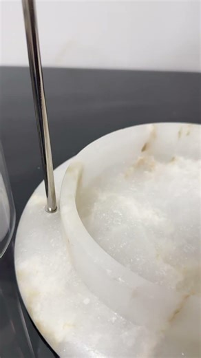 Handheld alabaster candle holders