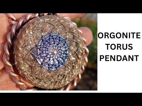 How I made - Poweful Orgonite Torus pendant - With Tensor rings