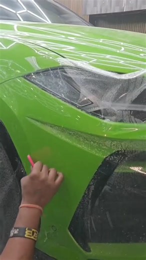Paint Protection Film on Lam lamborghini @autocatalystdetailing #cars #carcare #ppf #shorts