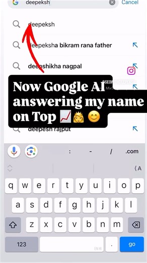 Google AI Is Now Obsessed With My Name 😎 | Deepeksh #seoexperts