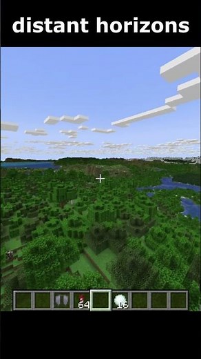 distant horizons mod. #minecraft