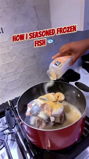 How I seasoned a frozen fish