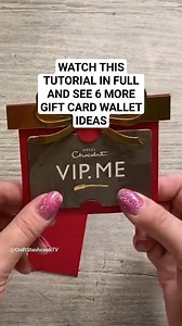 Watch the full tutorial for this cute gift card idea - plus see all 7 of the new gift card wallet dies in our new Giftables collection! There are some really fun ideas... inlcuding an ice-cream version?! #diygiftideas #handmadegiftideas #diygiftcards #craftstash #diygifts | Craft Stash