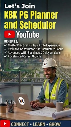 Learn P6 and Upgrade Your Skill #primaverap6 #projectcontrols #civilengineering #construction