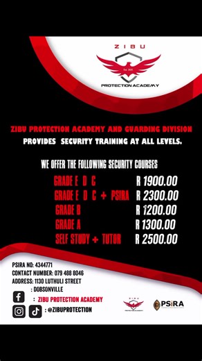 Security Training Available Grade EDC 📍JHB/Estcourt