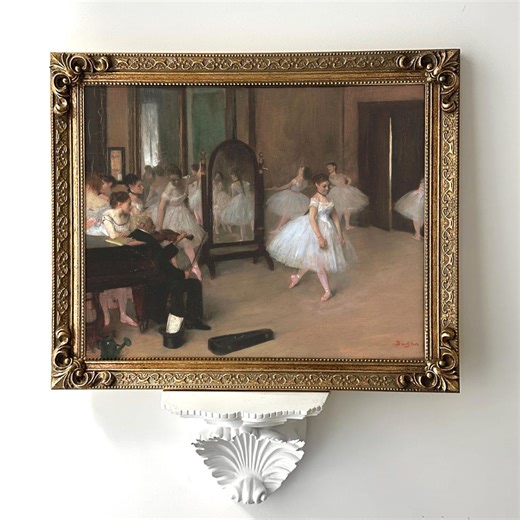 PRINTED & FRAMED: Dancing Class by Edgar Degas 16x20 In. | Giclée Fine Art Print in Antique-style Ornate Gold Frame, Ballet, Ballerina Art - Etsy