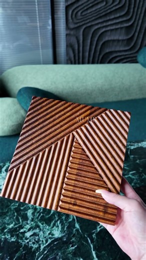 Wood Panel Samples: Touch the Perfect Texture 🪵 #woodart #interiordesign #homedecor #woodworking