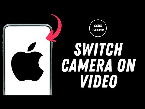 How to switch front to back camera during video on iPhone