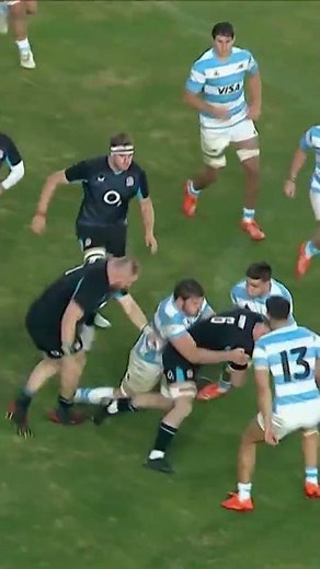 Tom Roebuck scores England’s first try against Argentina 🙌