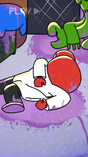 Celebrating Grimace's Birthday with Rainbow Friends in a Fun Cartoon Animation