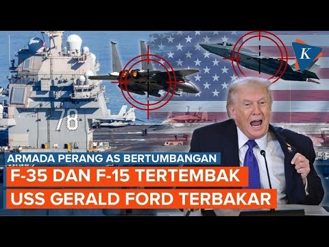 Alutsista Mahal AS Bertumbangan di Timteng: F-35 dan F-15 Tertembak, Kapal Induk Terbakar